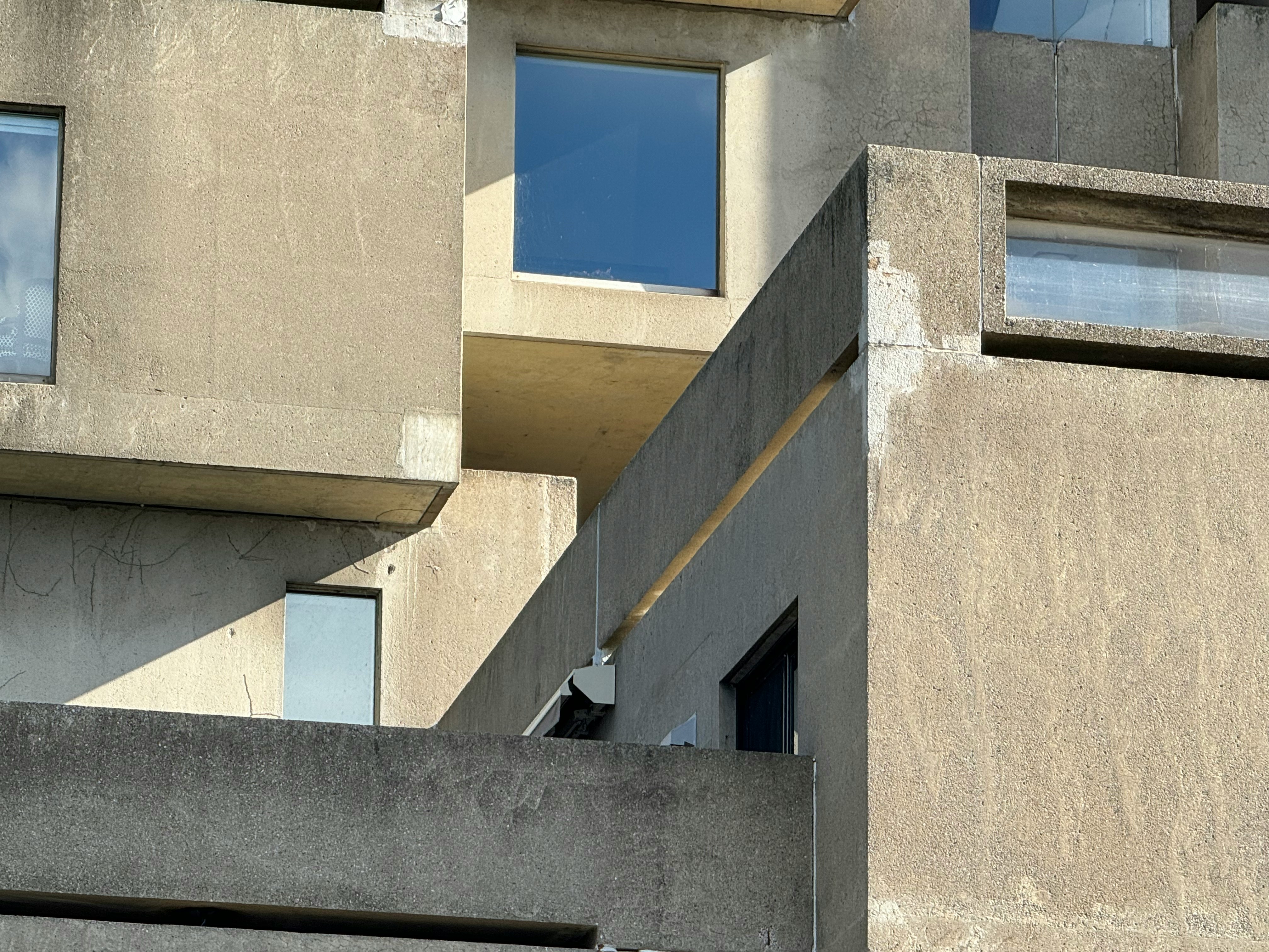brutalist concrete building